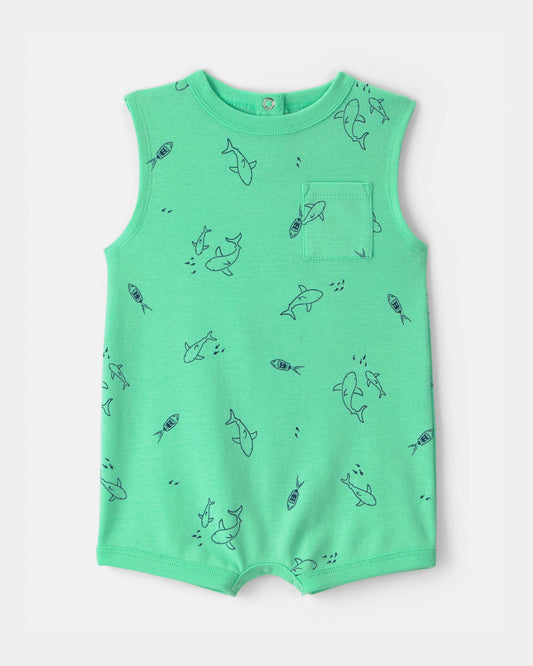Body/Romper Diseño Green Shark