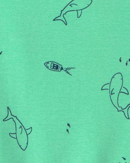 Body/Romper Diseño Green Shark
