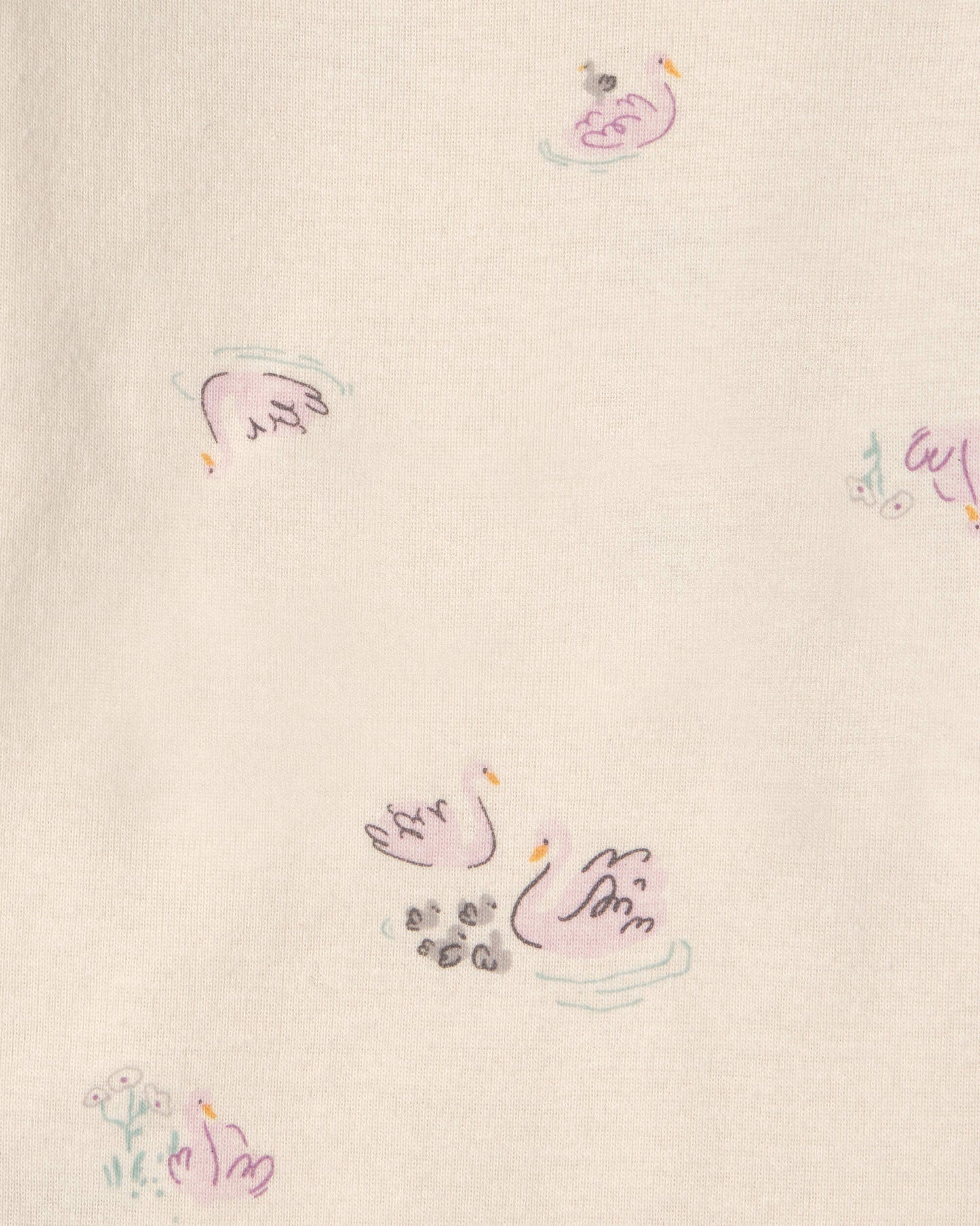 Set 4 Bodies Manga Larga Diseño Swan Floral