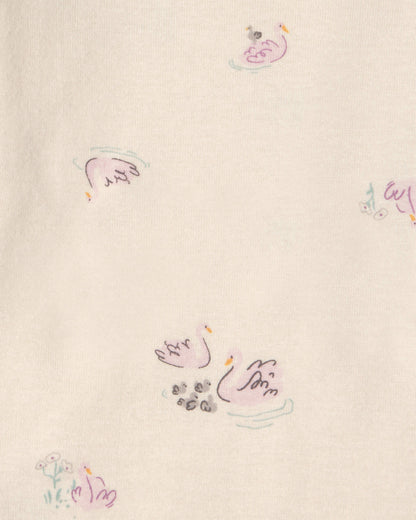 Set 4 Bodies Manga Larga Diseño Swan Floral