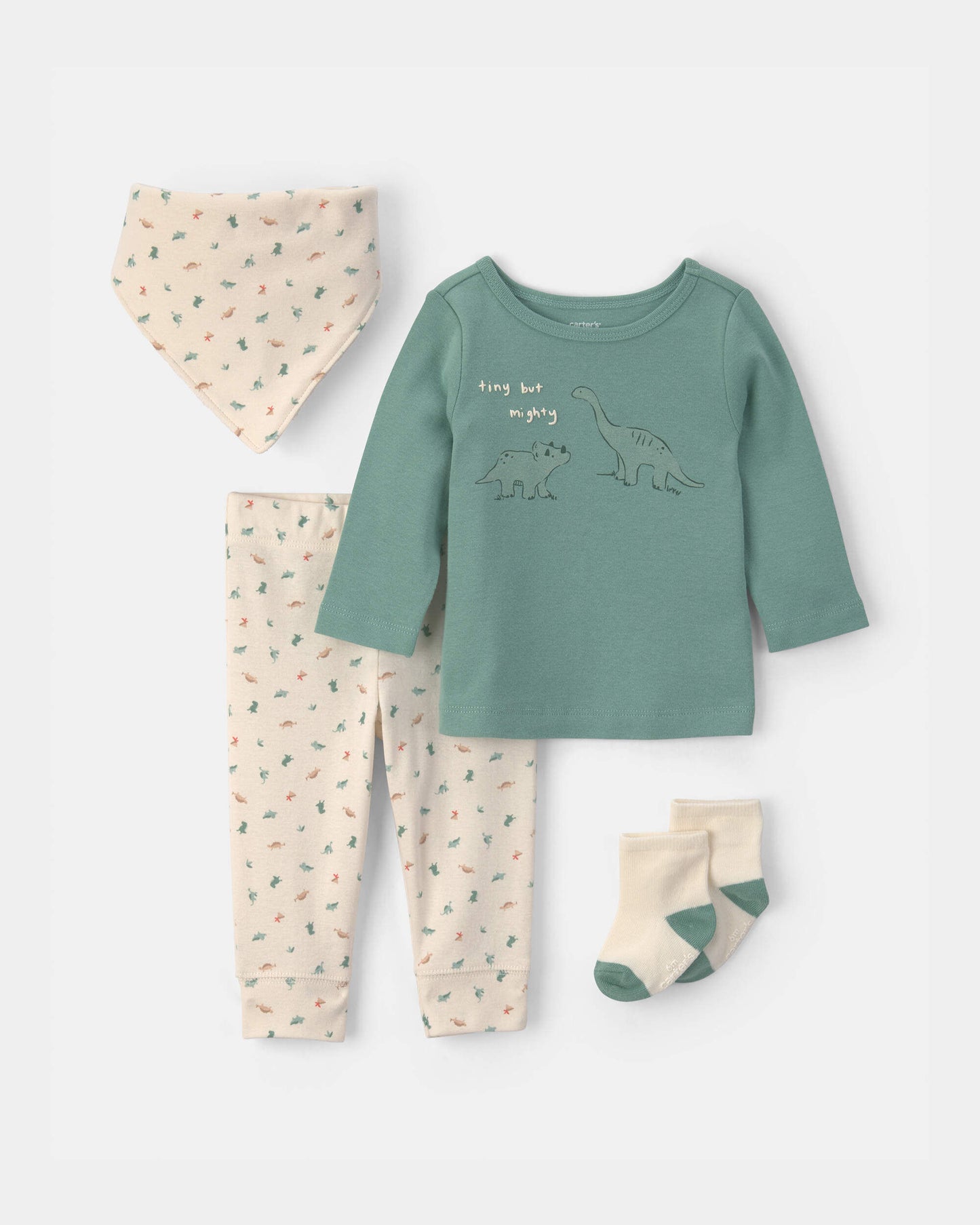 Conjunto 4 Piezas Bandana Dino