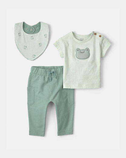 Conjunto 3 Piezas Bandana Frog