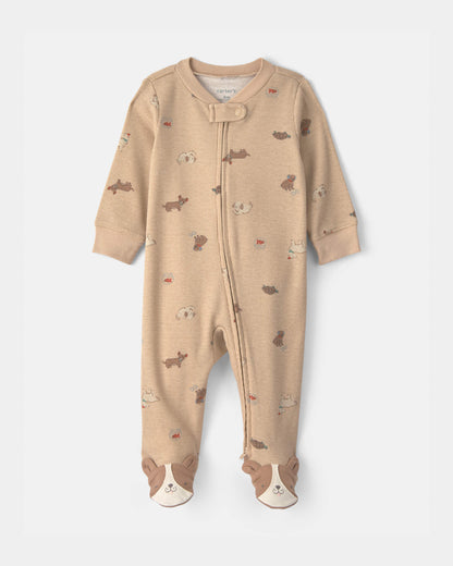 Pijama en Algodón Térmico Dog Brown
