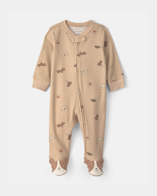 Pijama en Algodón Térmico Dog Brown
