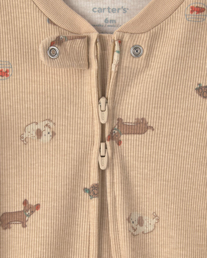 Pijama en Algodón Térmico Dog Brown