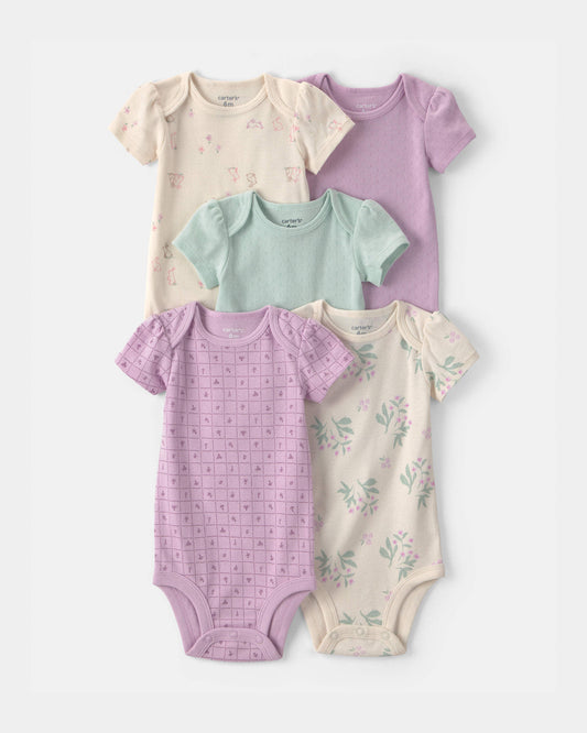 Set 5 Bodies Manga Corta Diseño Purple/Green