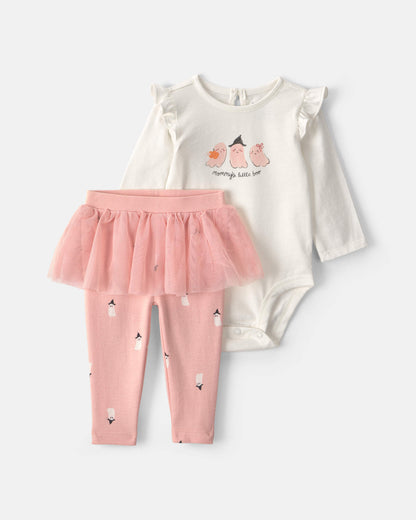 Conjunto 2 Piezas Diseño 'Mommy's Little Boo' Halloween