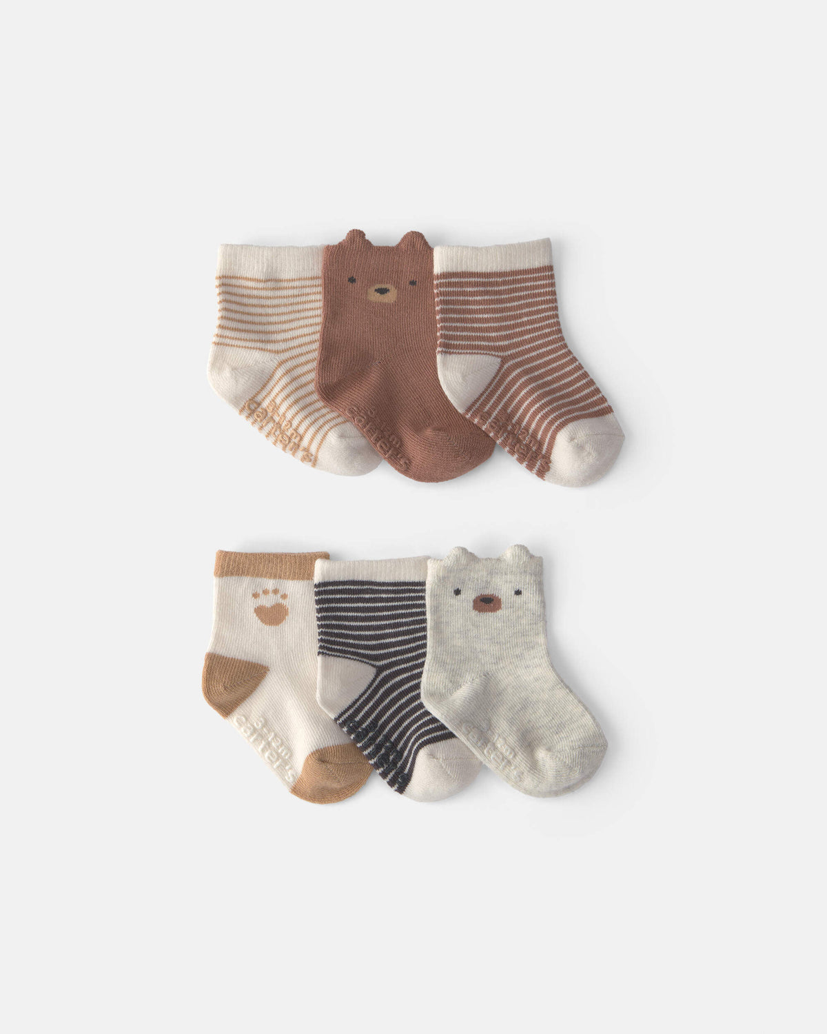 Set 6 Pares de Medias Bear Striped