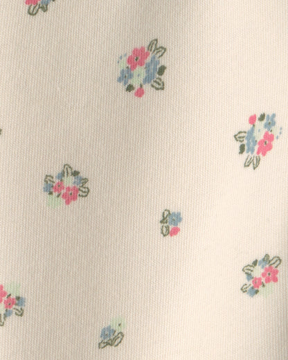 Conjunto 3 Piezas Chaqueta Floral Fleece