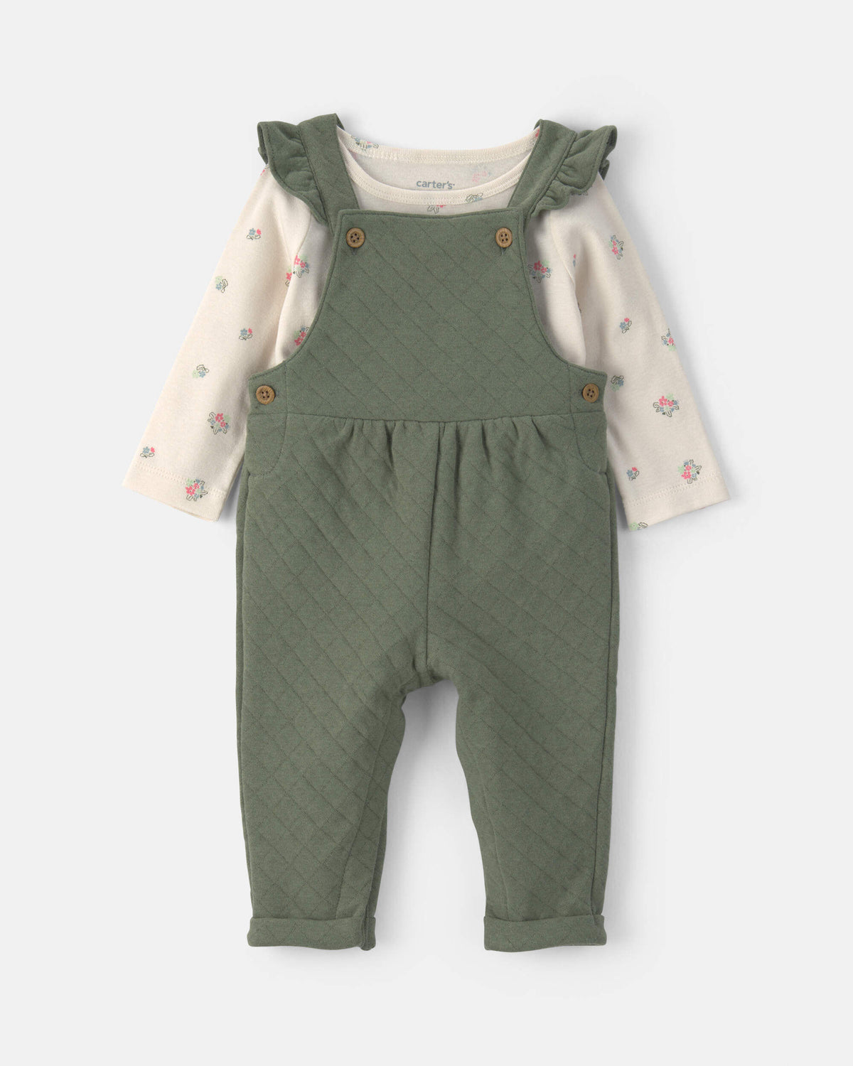 Conjunto 2 Piezas Overol Olive Green