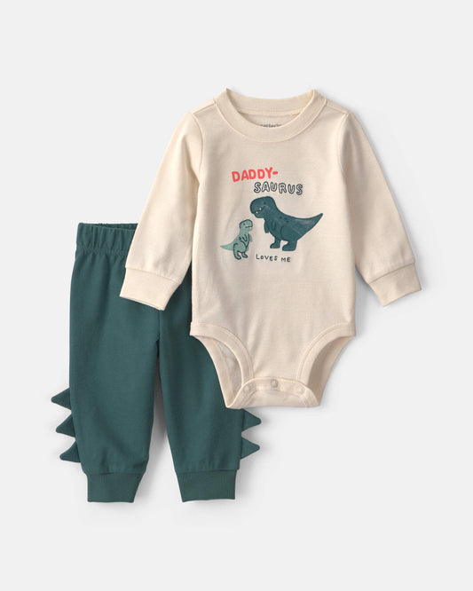 Conjunto 2 Piezas Body Daddy Saurus