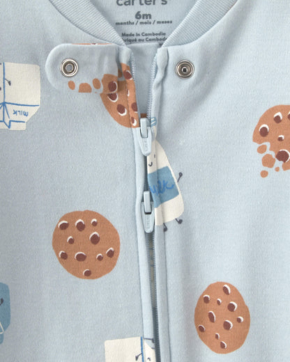 Pijama en Algodón Diseño Milk & Cookies