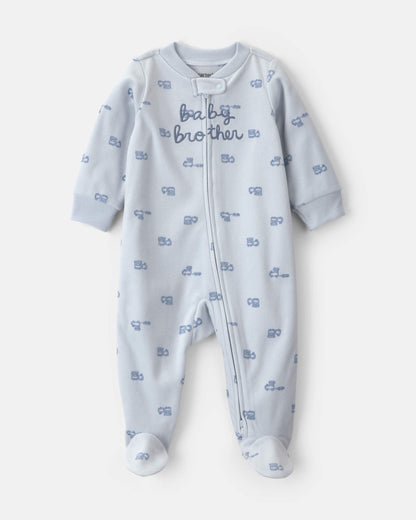 Pijama en Fleece Diseño Baby Brother