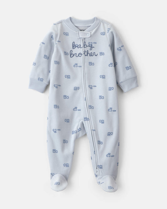 Pijama en Fleece Diseño Baby Brother