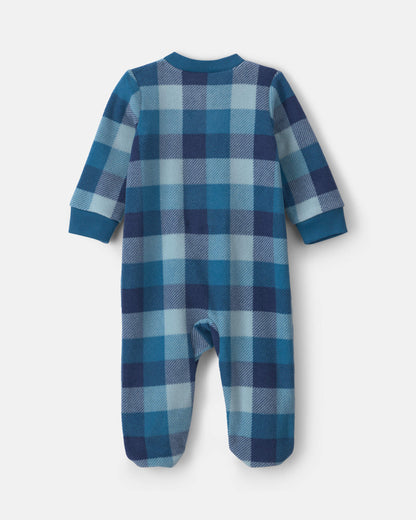 Pijama en Fleece Diseño Bear Plaid