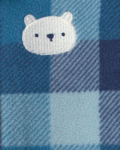 Pijama en Fleece Diseño Bear Plaid
