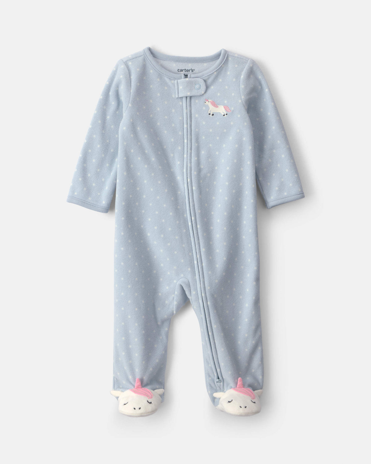 Pijama en Fleece Diseño Unicorn Blue