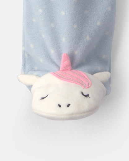 Pijama en Fleece Diseño Unicorn Blue