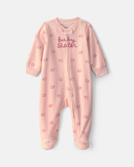 Pijama en Fleece Diseño Baby Sister