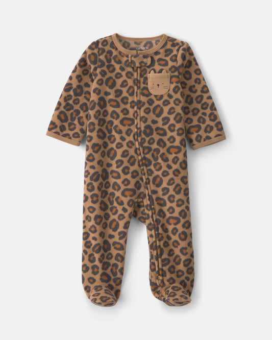 Pijama en Fleece Diseño Leopard