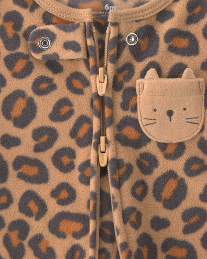 Pijama en Fleece Diseño Leopard