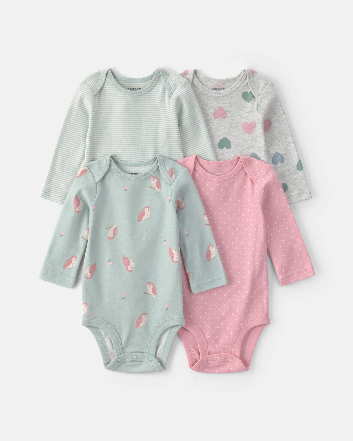 Set 4 Bodies Manga Larga Diseño Owl