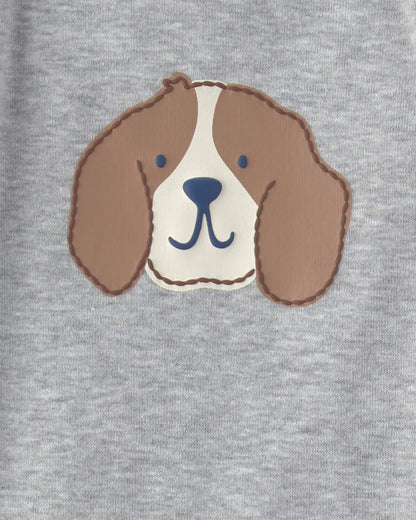 Set 4 Bodies Manga Larga Diseño Dog Striped