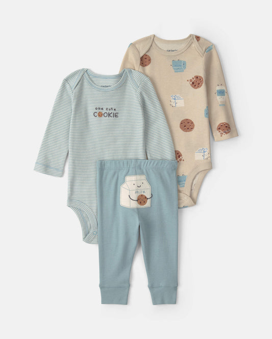 Conjunto 3 Piezas Diseño Milk & Cookies