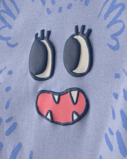 Pijama 4 Piezas en Algodón Diseño Monster