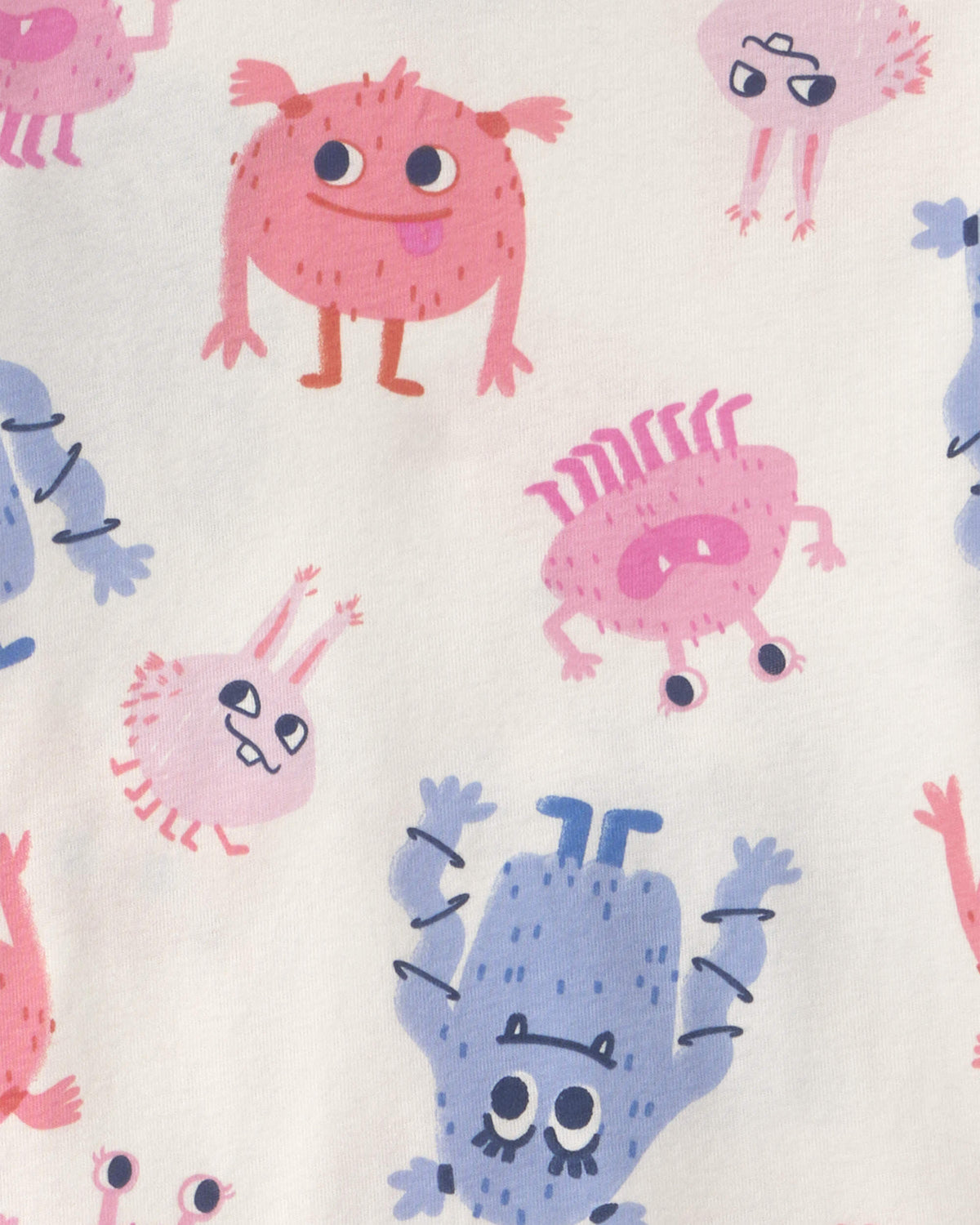 Pijama 4 Piezas en Algodón Diseño Monster