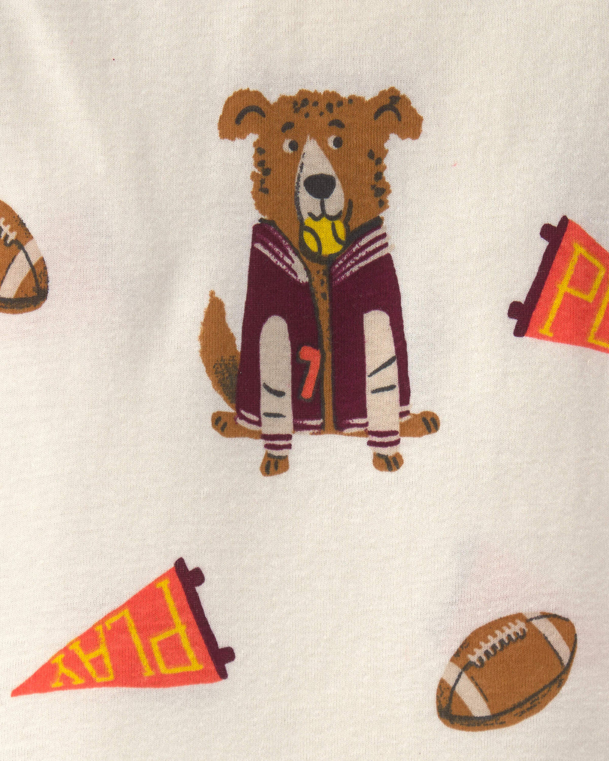 Pijama 4 Piezas en Algodón Diseño Dog