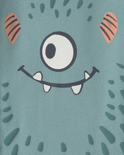 Pijama 4 Piezas en Algodón Diseño Monster