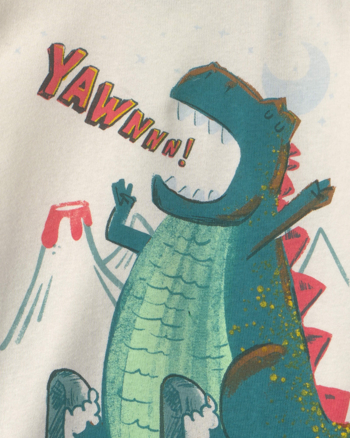 Pijama 4 Piezas en Algodón Diseño Dino Striped