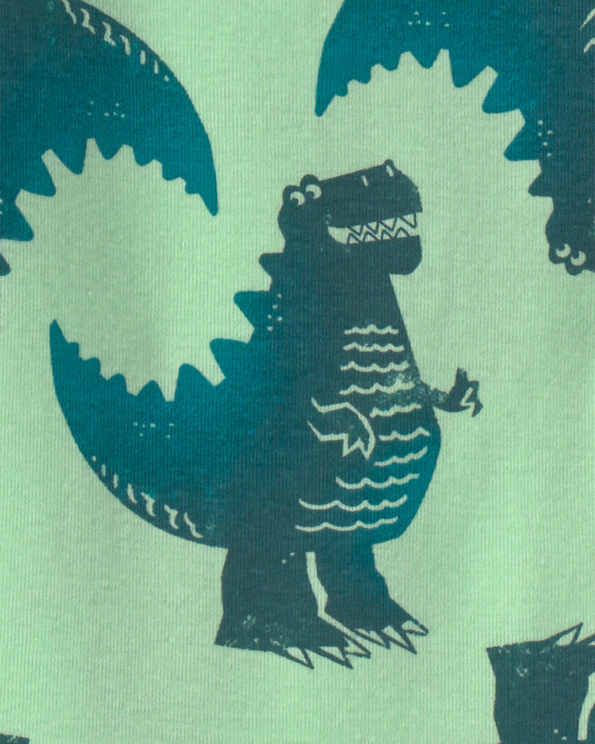 Pijama 4 Piezas en Algodón Diseño Dino Striped