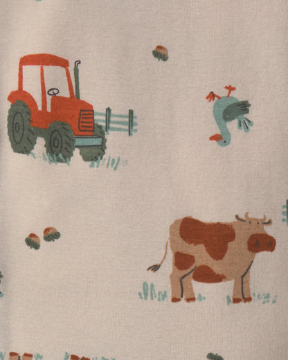Pijama 4 Piezas en Algodón Diseño Fox