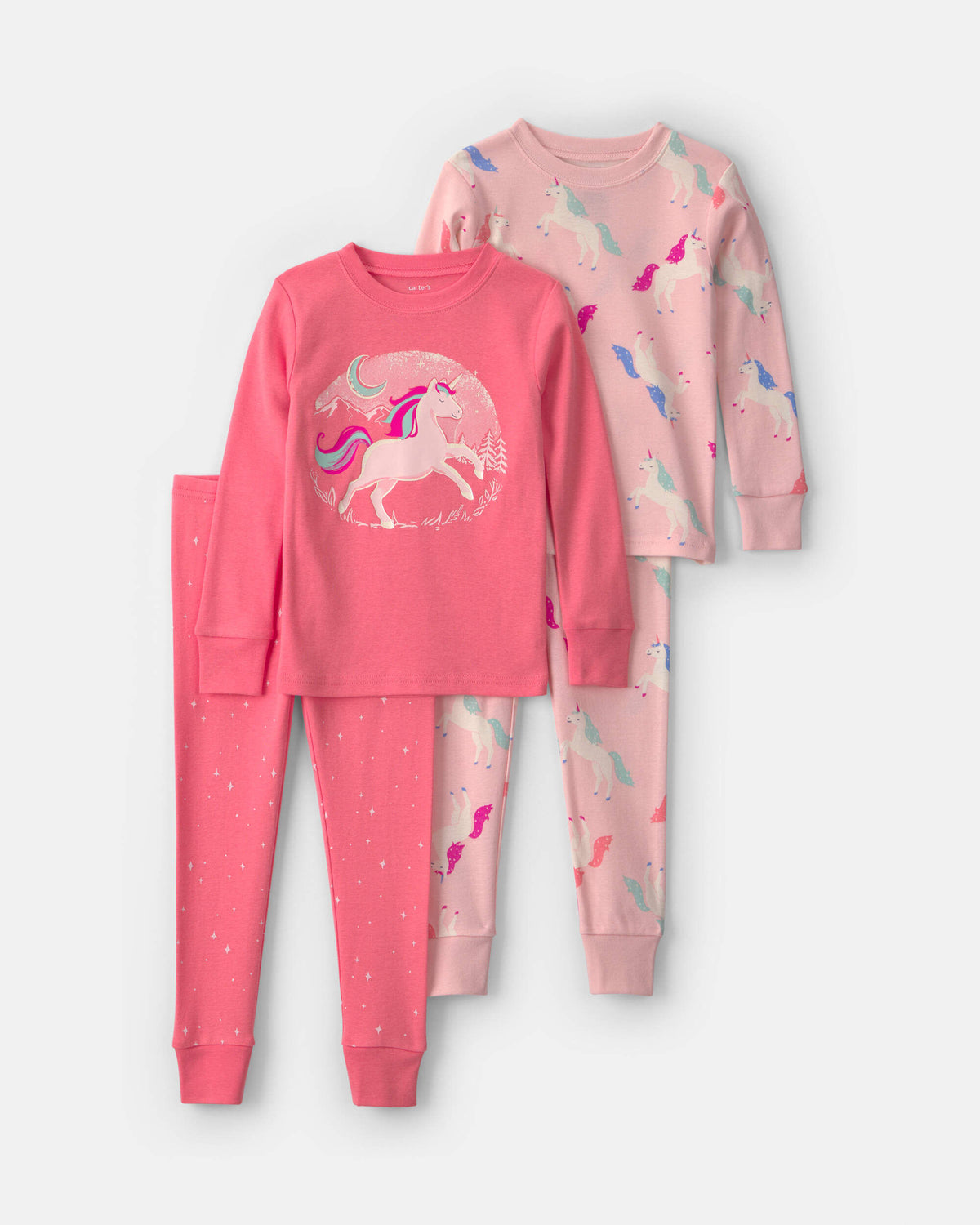 Pijama 4 Piezas en Algodón Diseño Unicorn
