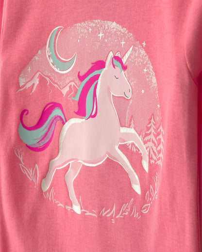 Pijama 4 Piezas en Algodón Diseño Unicorn