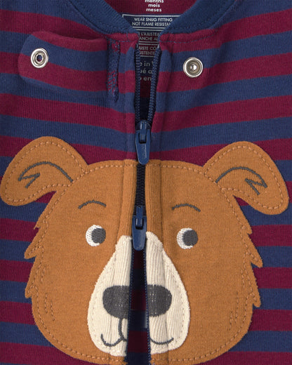 Pijama en Algodón Diseño Dog Striped