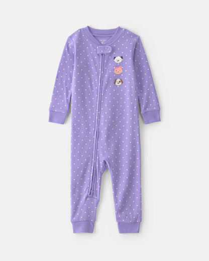 Pijama en Algodón Diseño Pets Purple
