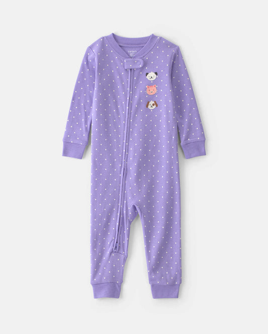 Pijama en Algodón Diseño Pets Purple