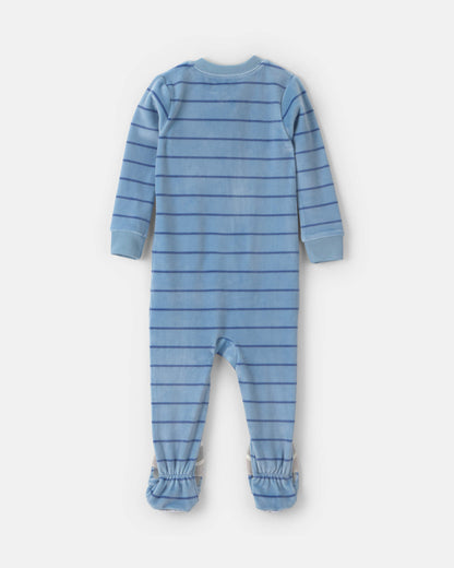Pijama en Terciopelo Diseño Striped Raccoon
