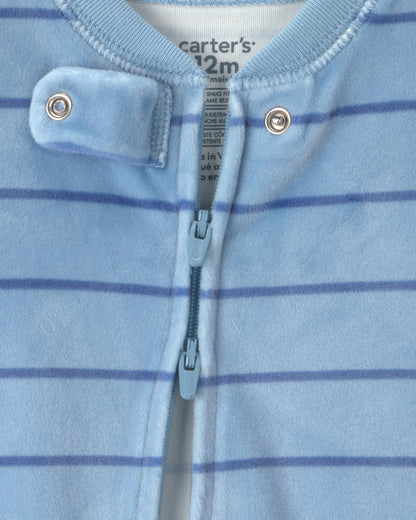 Pijama en Terciopelo Diseño Striped Raccoon