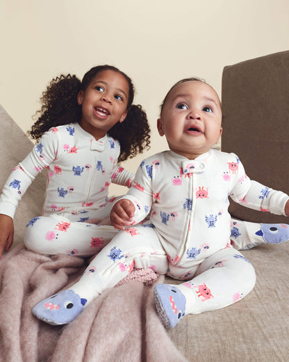 Pijama en Terciopelo Diseño Monster
