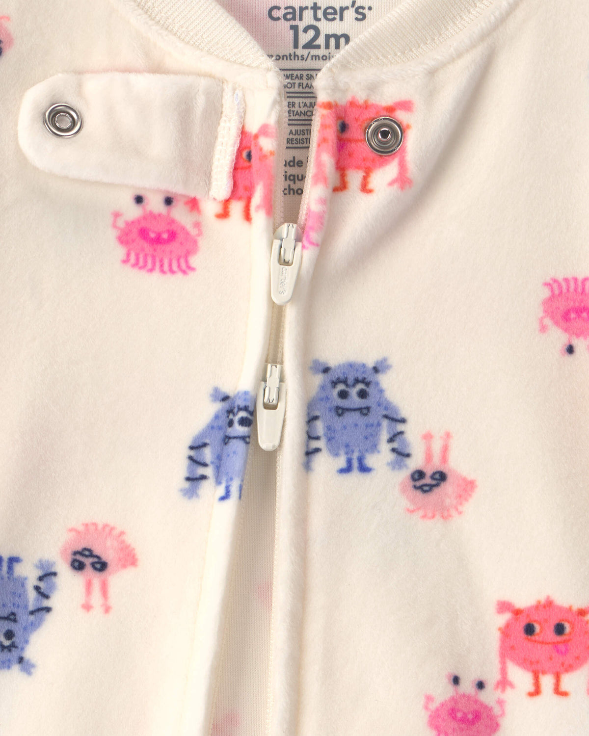 Pijama en Terciopelo Diseño Monster