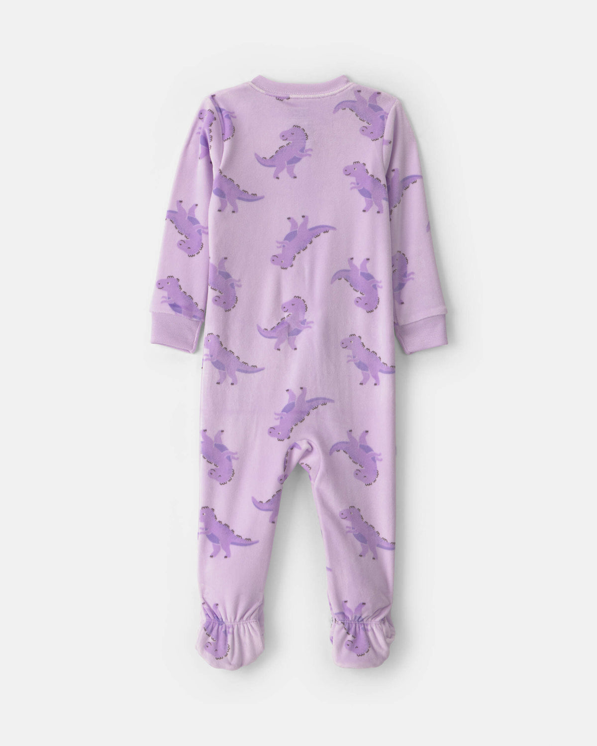 Pijama en Terciopelo Diseño Dino Purple