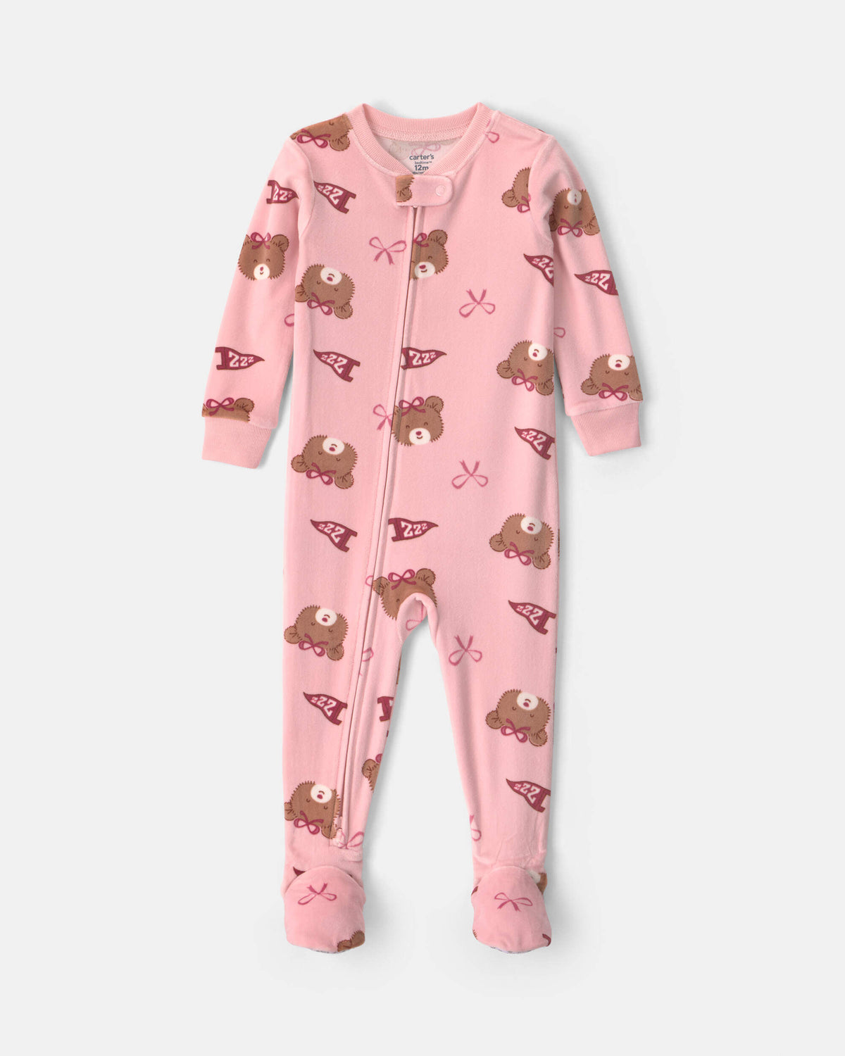 Pijama en Terciopelo Diseño Bears & Bows