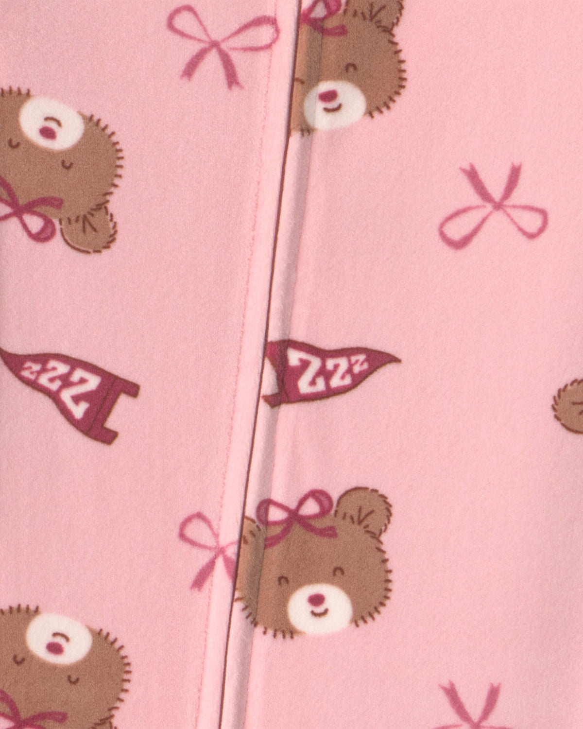 Pijama en Terciopelo Diseño Bears & Bows