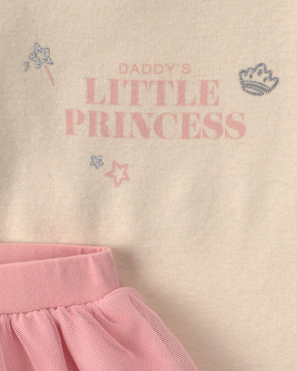 Conjunto 2 Piezas Diseño Tutu Tul Little Princess