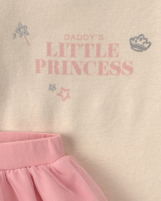 Conjunto 2 Piezas Diseño Tutu Tul Little Princess