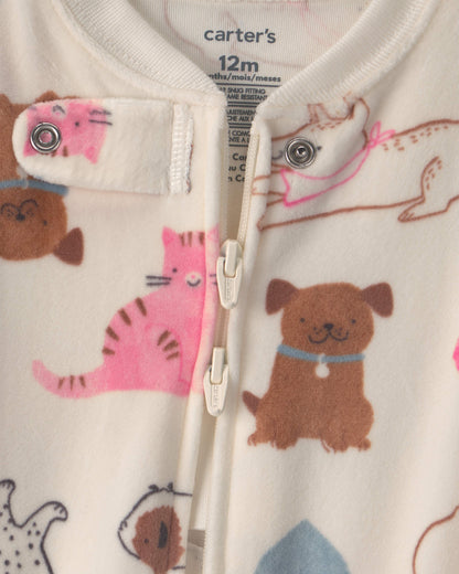 Pijama en Terciopelo Diseño Pets